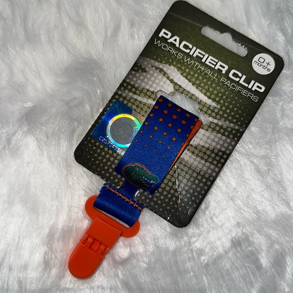 Florida Gators pacifier clip New